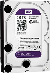 WD purple HDD  2TB SATA 6Gb/s 64MB